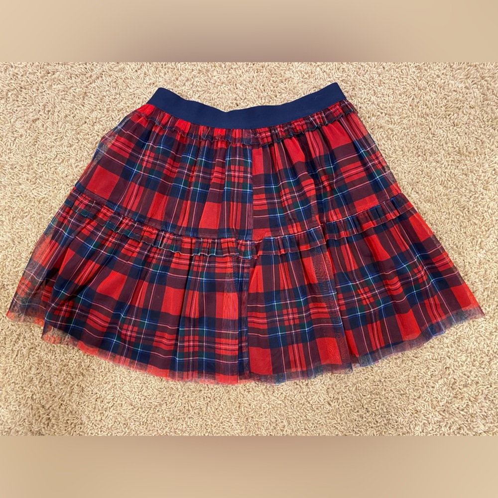 Vineyard Vines Red and Blue Plaid Skirt